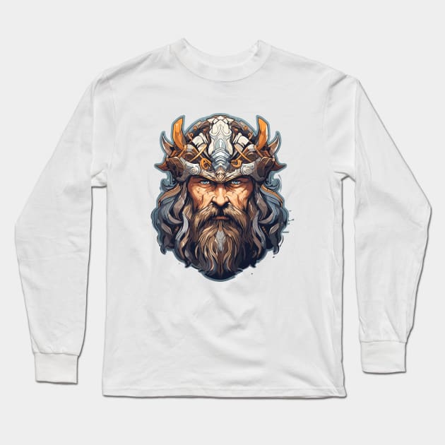 Viking Legend Warrior Survivor Fighter Long Sleeve T-Shirt by Cubebox